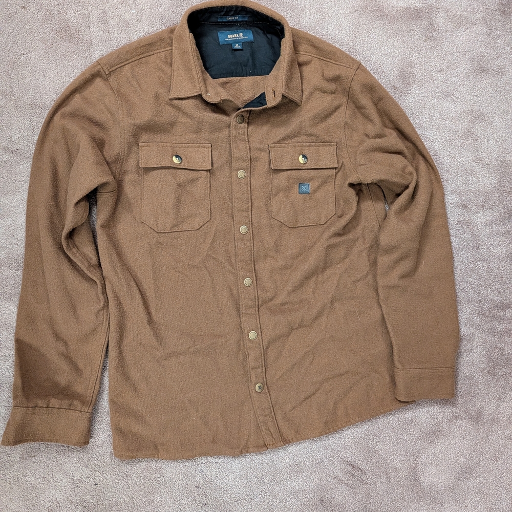 Roark Nordsman Medium Flannel Shirt Brown